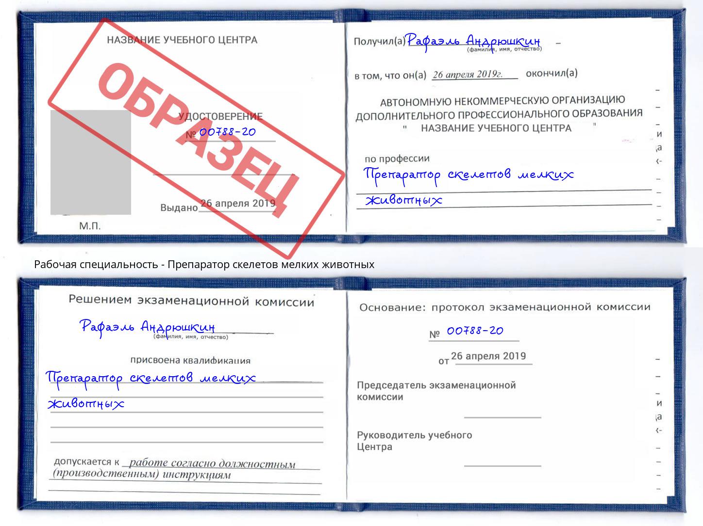 Препаратор скелетов мелких животных Новомосковск